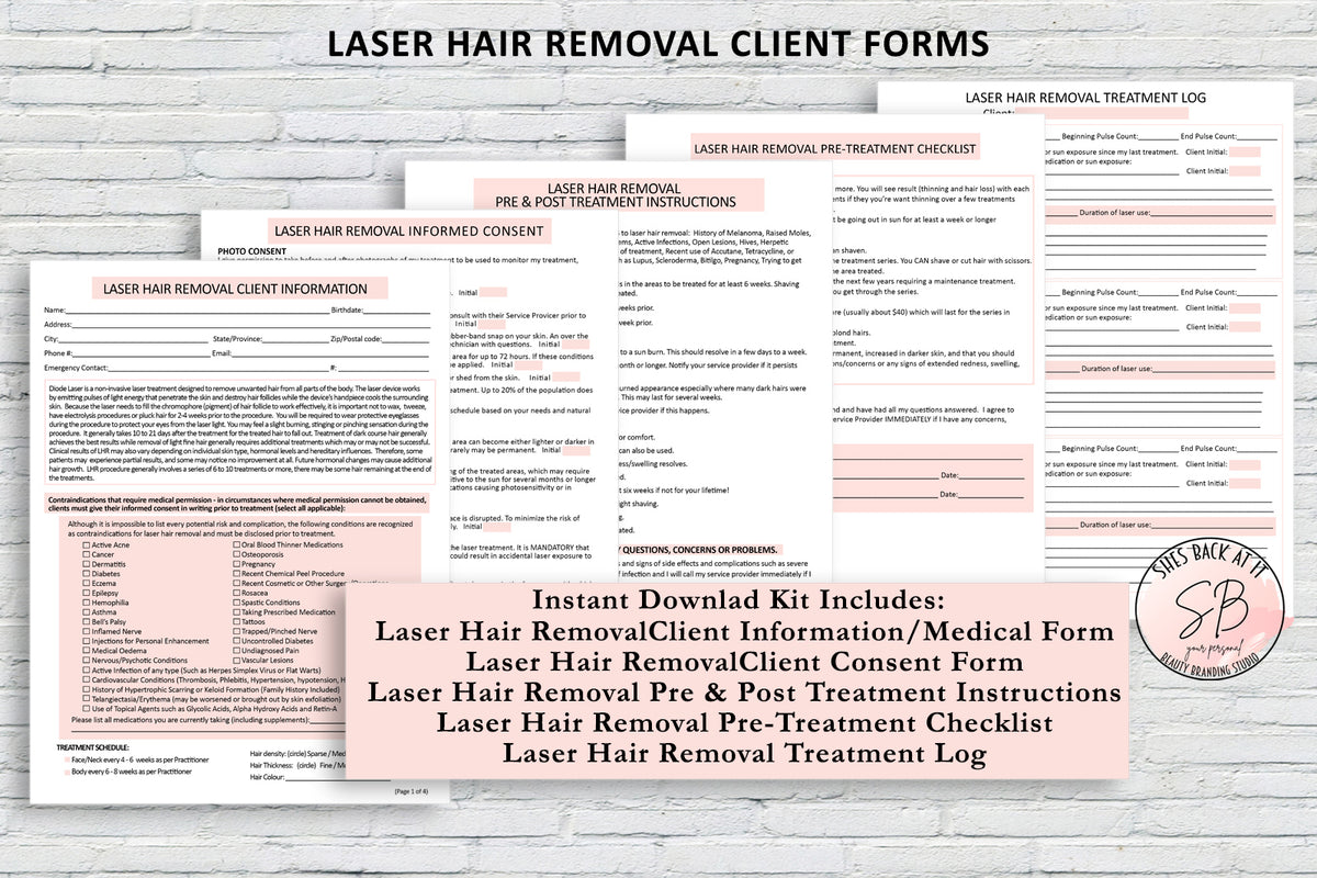 Laser Hair Removal Client Forms